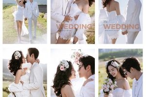 Bộ sưu tập ảnh cưới phong cách Hàn Quốc nhẹ nhàng và lãng mạn ngoài trời.