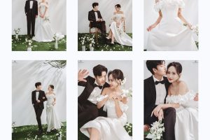 Bộ ảnh cưới phong cách Hàn Quốc nhẹ nhàng và sang trọng của cặp đôi tại studio.