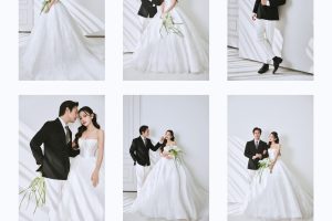 Bộ ảnh cưới pre-wedding phong cách Hàn Quốc sang trọng và lãng mạn của cặp đôi trong studio.