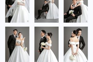 Bộ sưu tập ảnh cưới studio phong cách Hàn Quốc sang trọng và lãng mạn của cặp đôi.