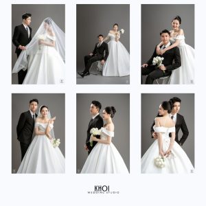 Bộ sưu tập ảnh cưới studio phong cách Hàn Quốc sang trọng và lãng mạn của cặp đôi.