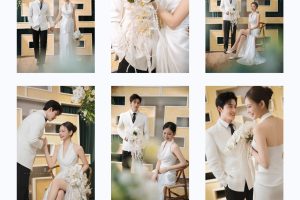 Bộ ảnh cưới phong cách Hàn Quốc sang trọng và lãng mạn của cặp đôi tại studio.