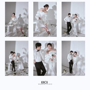 Bộ ảnh cưới phong cách Hàn Quốc sang trọng và nhẹ nhàng của cặp đôi tại studio.