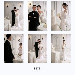 Bộ sưu tập ảnh cưới phong cách Hàn Quốc sang trọng và lãng mạn tại studio.