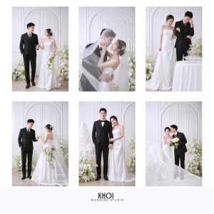 Bộ sưu tập ảnh cưới phong cách Hàn Quốc sang trọng và lãng mạn tại studio.