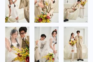 Bộ ảnh pre-wedding phong cách Hàn Quốc nhẹ nhàng và lãng mạn của cặp đôi tại studio.