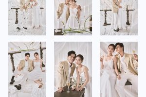 Bộ ảnh cưới phong cách Hàn Quốc nhẹ nhàng và sang trọng của cặp đôi tại studio.