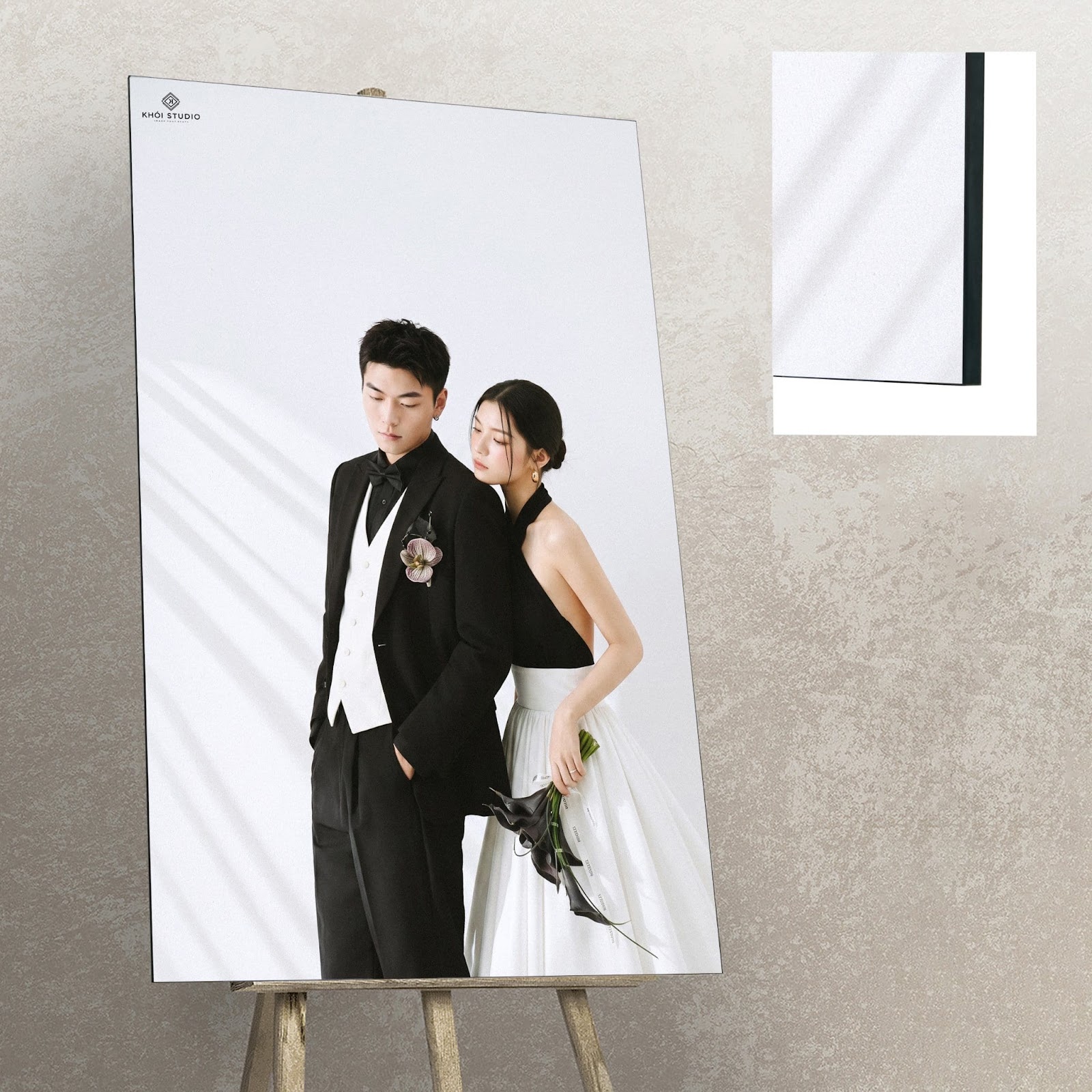 Khoảnh khắc tự nhiên và hạnh phúc của cặp đôi trong bộ ảnh cưới tại Khói Studio.